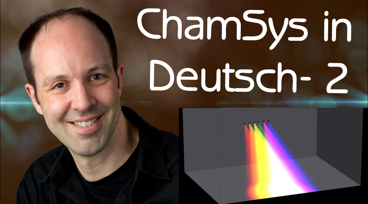 Mehr über den Artikel erfahren Chamsys HD-Lernvideo in Deutsch Teil-2 Thema: Patchen von Scheinwerfern inkl. Visualisierung